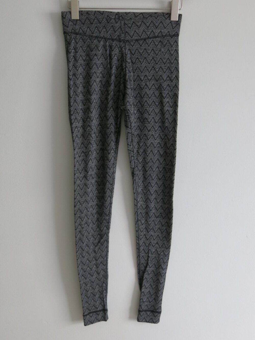 Smartwool 100% Merino Wool Chevron Stripes Base Layer Tight Leggings - Size XS